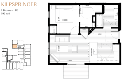 1 bed, 1 bath, 592 sqft, $1,721
