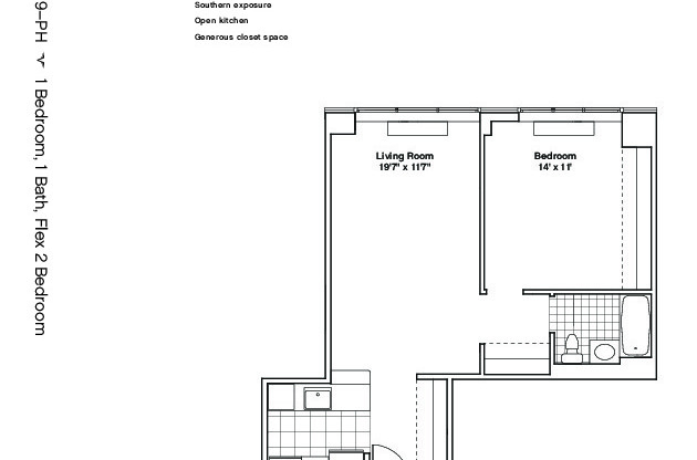 1 bed, 1 bath, 650 sqft, $4,450, Unit 39E