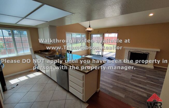 Quiet neighborhood, 3 bedroom, 2 bath home