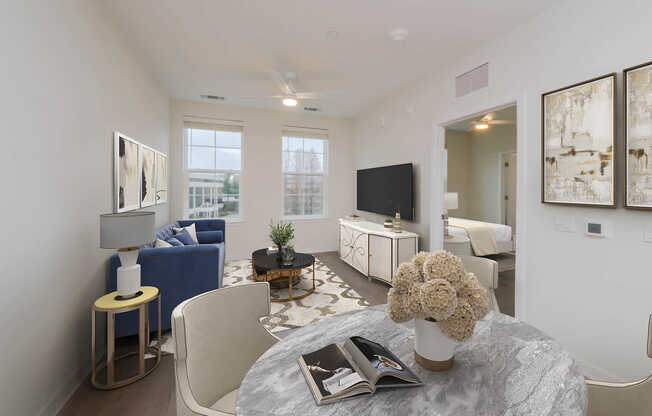 Living Room with Hard Surface Flooring