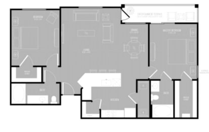 2 beds, 2 baths, 1,201 sqft, $1,789