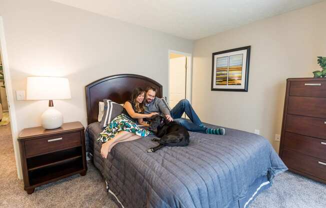 Spacious Bedroom Pine Lane Estates Apartments in Lansing Michigan