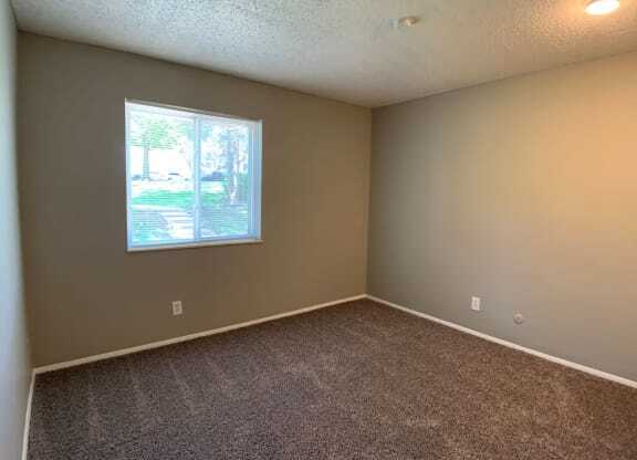 Large carpeted bedroom