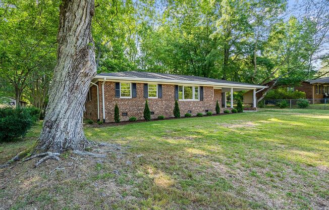 AVAILABLE NOW!! 4 bedroom Brick Ranch Style Home