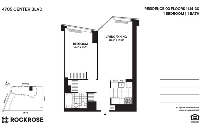 1 bed, 1 bath, $4,067, Unit 1103