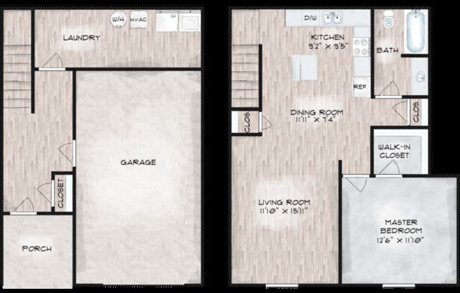 1 bed, 1 bath, 974 sqft, $1,100