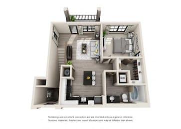 1 bed, 1 bath, 828 sqft, $1,289