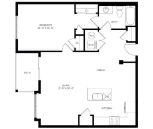 1 bed, 1 bath, 807 sqft, $1,802
