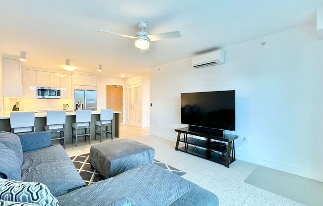 AVAILABLE NOW!! FURNISHED 1 Bedroom, 1 Bath condo unit at Azure Ala Moana
