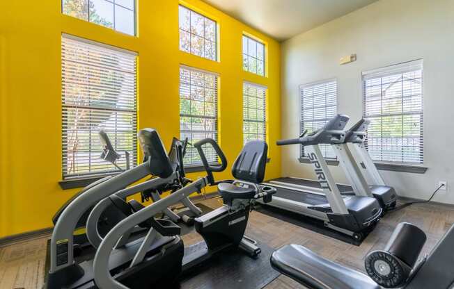 our apartments have a gym with plenty of equipment