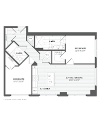 2 beds, 2 baths, 1,037 sqft, $4,655