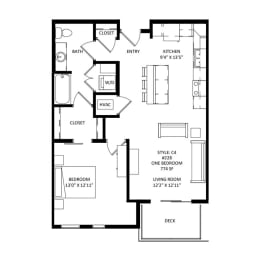 1 bed, 1 bath, 777 sqft, $1,895