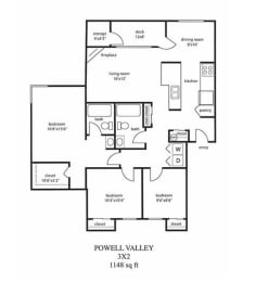 3 beds, 2 baths, $2,368