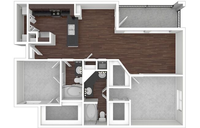 2 beds, 2 baths, 1,220 sqft, $1,765