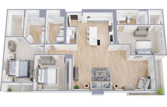 3 beds, 3 baths, 1,648 sqft, $3,622, Unit 576