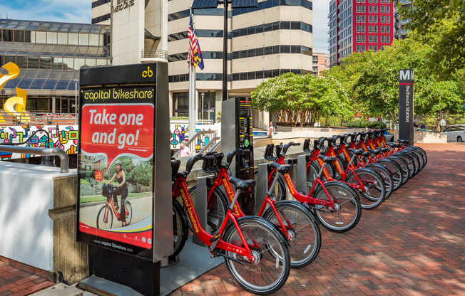 Nearby Capital Bikeshare stations.
