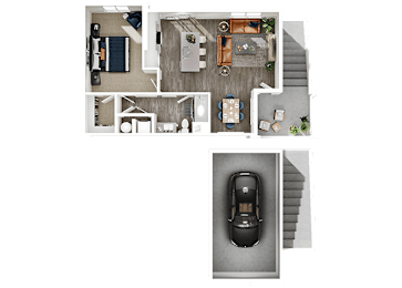 1 bed, 1 bath, 822 sqft, $2,055