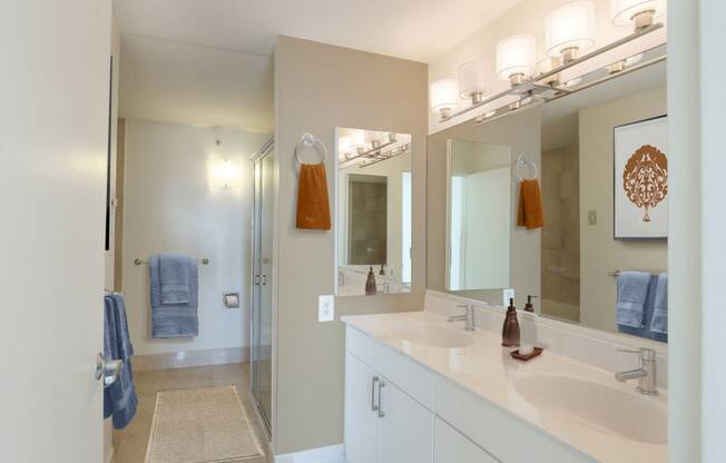 Upgraded Bathrooms at 10 West Apartments