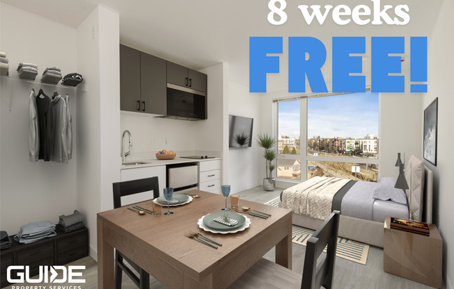 Studio, 1 bath, 255 sqft, $1,200, Unit 516