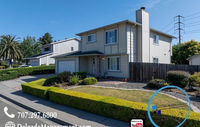 East Vallejo! Beautiful four bedroom, three baths available now!