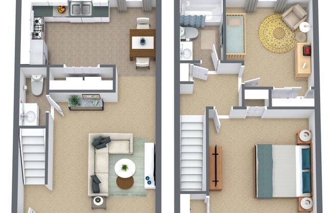 2 beds, 1.5 baths, 1,000 sqft, $1,495, Unit 1330-H5