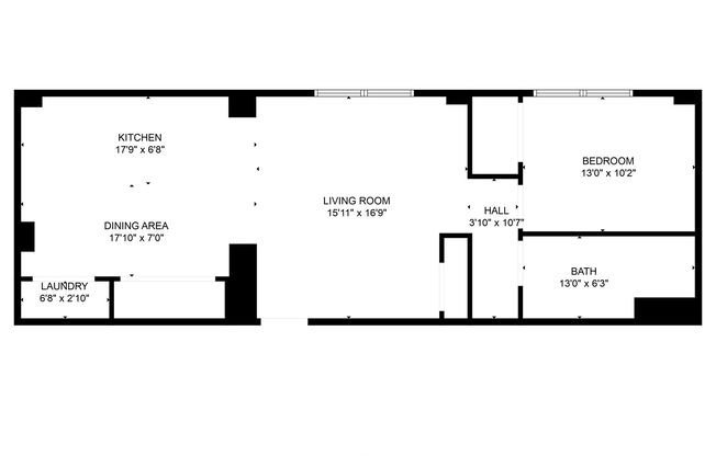 1 bed, 1 bath, $1,295