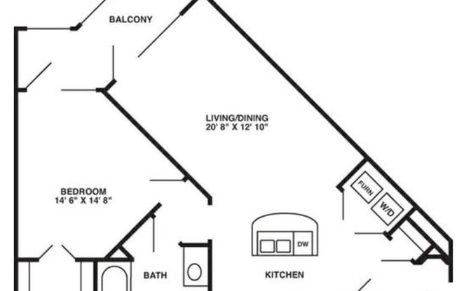 1 bed, 1 bath, 677 sqft, $1,425, Unit B - 1004 Unit 108 - A780 Lake View