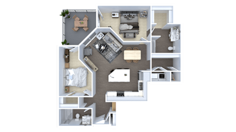 2 beds, 2 baths, 1,184 sqft, $2,645