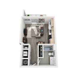 Studio, 1 bath, 429 sqft, $2,110