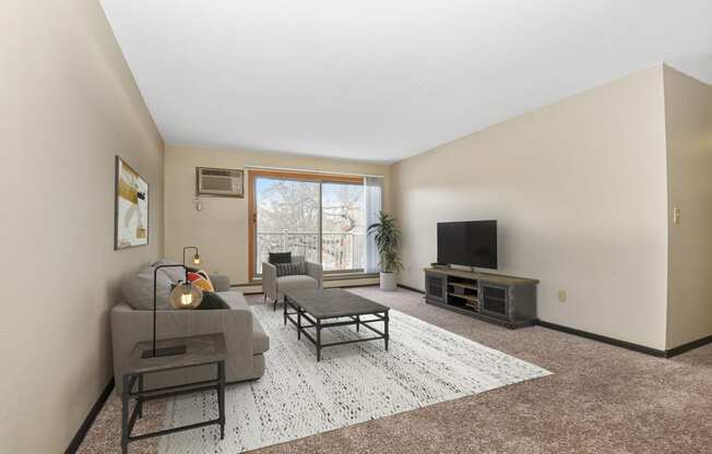 Coon Rapids, MN Parkview Estates Apartments | Furnished Living Room