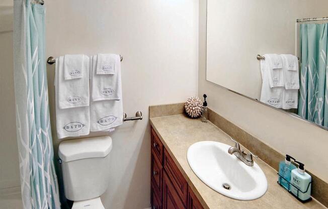 There are updated bathrooms in all Lafayette Towers homes.