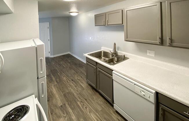 a stainless steel refrigerator in a kitchen