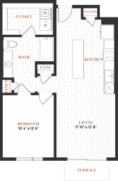 1 bed, 1 bath, 699 sqft, $1,685