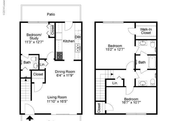3 beds, 2.5 baths, 1,311 sqft, $1,545