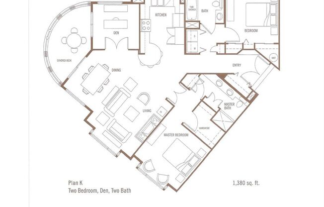 2 beds, 2 baths, 1,155 sqft, $4,450, Unit 404