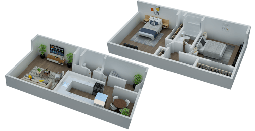 2 beds, 1.5 baths, 1,106 sqft, $1,443