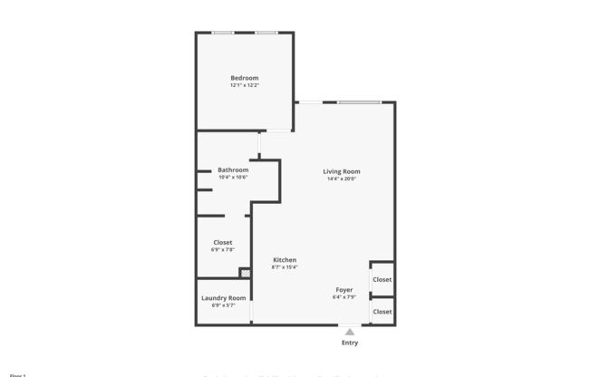 1 bed, 1 bath, 823 sqft, $1,800