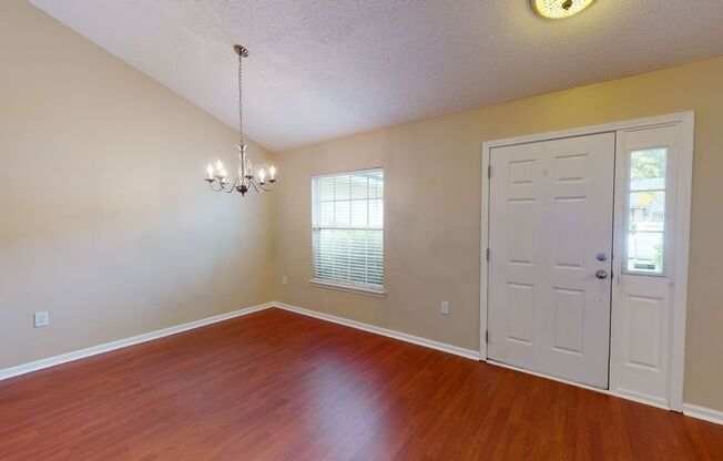 Nice home with beautiful laminate wood flooring!