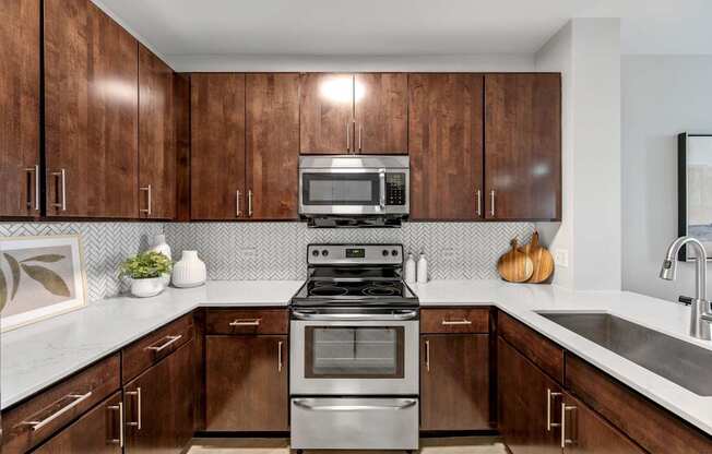 Updated Kitchen at Avant at the Arboretum Apartments in Lisle, IL 60532
