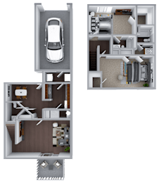 2 beds, 2.5 baths, 1,262 sqft, $1,559