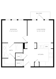 1 bed, 1 bath, 650 sqft, $1,595