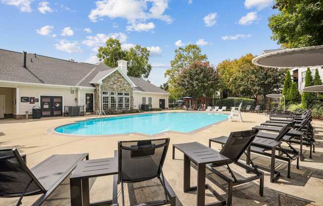 the swimming pool at our apartments