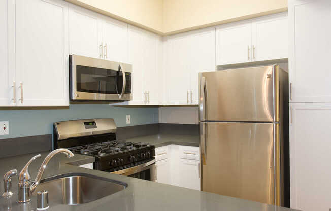 Kitchen with Stainless Steel Appliances and Gas Range
