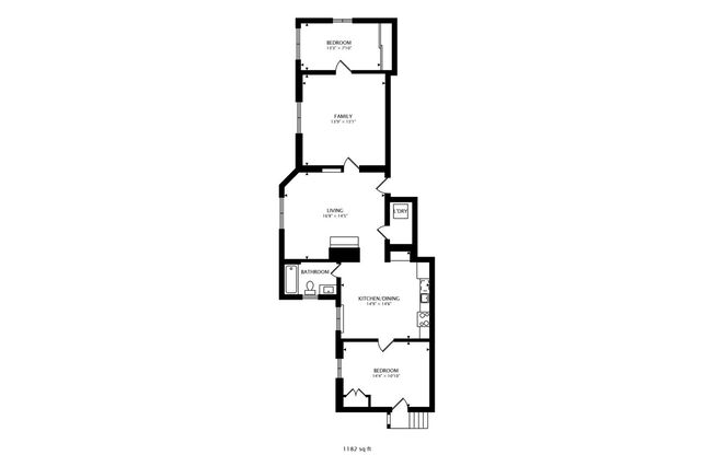 2 beds, 1 bath, 1,182 sqft, $2,625, Unit 3138 APT. 01