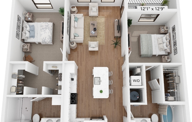 2 beds, 2 baths, 1,175 sqft, $2,987