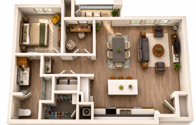1 bed, 1 bath, 1,006 sqft, $1,645, Unit Building A-2214