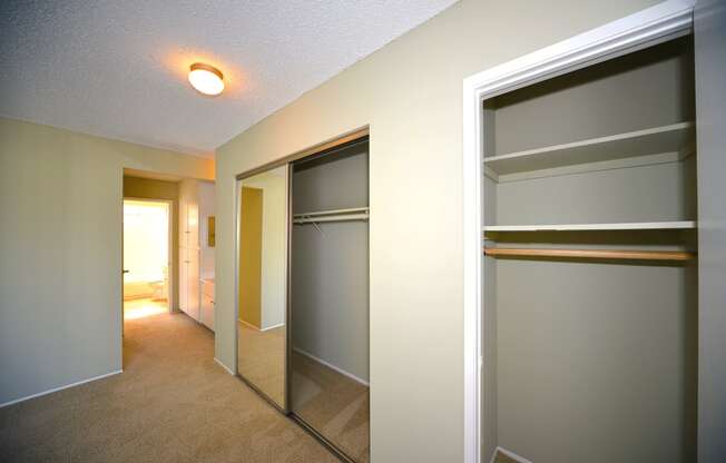 Ocean View Townhomes master bedroom closets