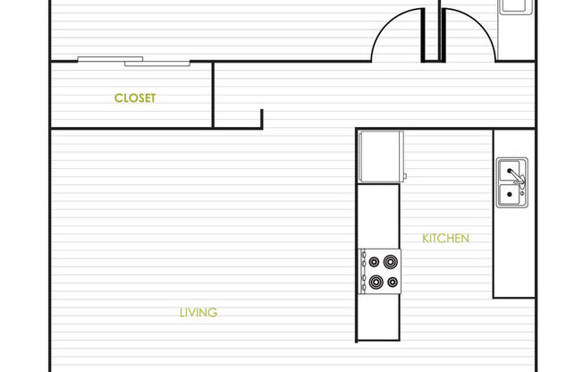 1 bed, 1 bath, 548 sqft, $1,365