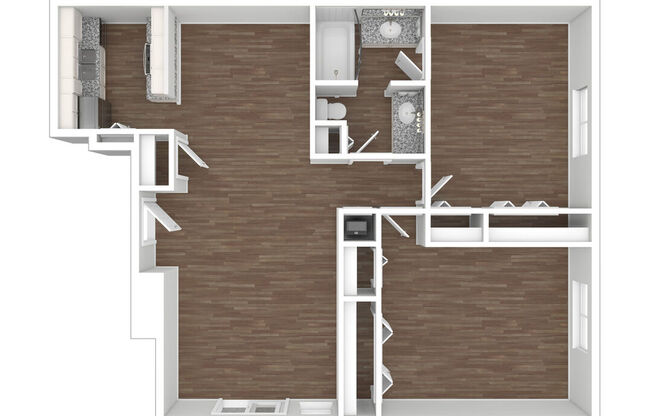 2 beds, 1 bath, 950 sqft, $1,495