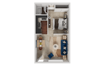 1 bed, 1 bath, 432 sqft, $850